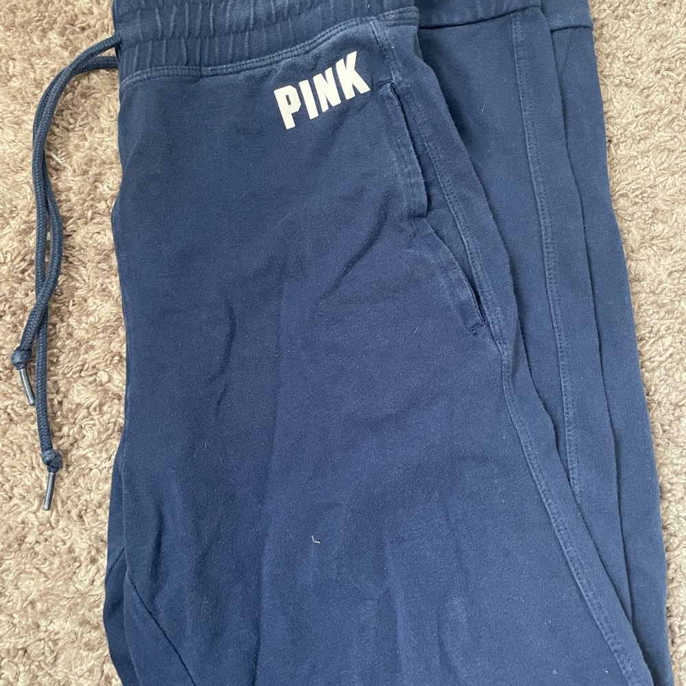 PINK Victoria's Secret Blue Sweatpants Relaxed Fit